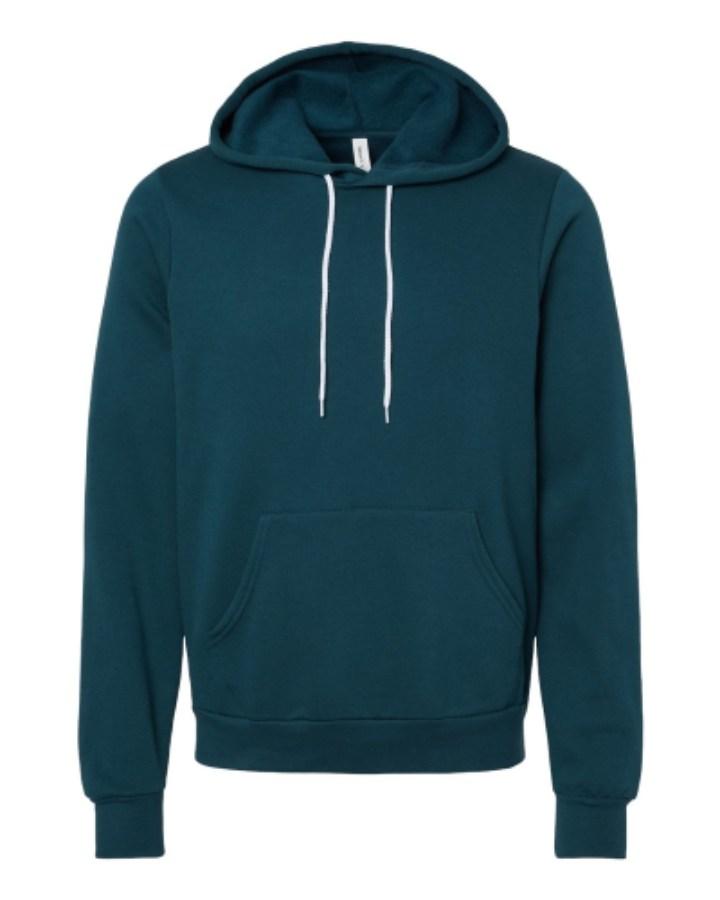 BELLA + CANVAS Sponge Fleece Hoodie Perspective View