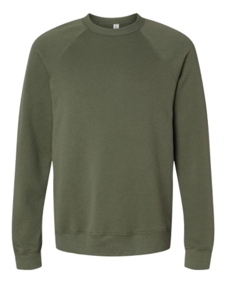 Picture of BELLA + CANVAS Sponge Fleece Raglan Crewneck Sweatshirt