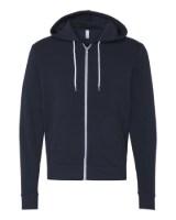 BELLA + CANVAS Sponge Fleece Full-Zip Hoodie Perspective View