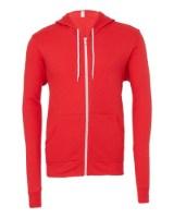BELLA + CANVAS Sponge Fleece Full-Zip Hoodie Feature Close-up
