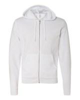 BELLA + CANVAS Sponge Fleece Full-Zip Hoodie Close Up Detail