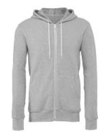 BELLA + CANVAS Sponge Fleece Full-Zip Hoodie Close Up Detail