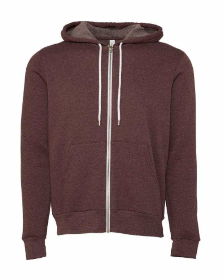 BELLA + CANVAS Sponge Fleece Full-Zip Hoodie Additional view