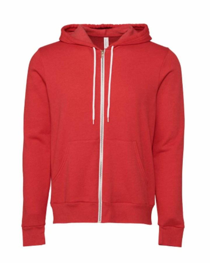 BELLA + CANVAS Sponge Fleece Full-Zip Hoodie Alternate View
