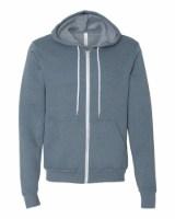BELLA + CANVAS Sponge Fleece Full-Zip Hoodie Perspective View