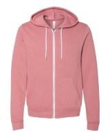 BELLA + CANVAS Sponge Fleece Full-Zip Hoodie Additional Angle