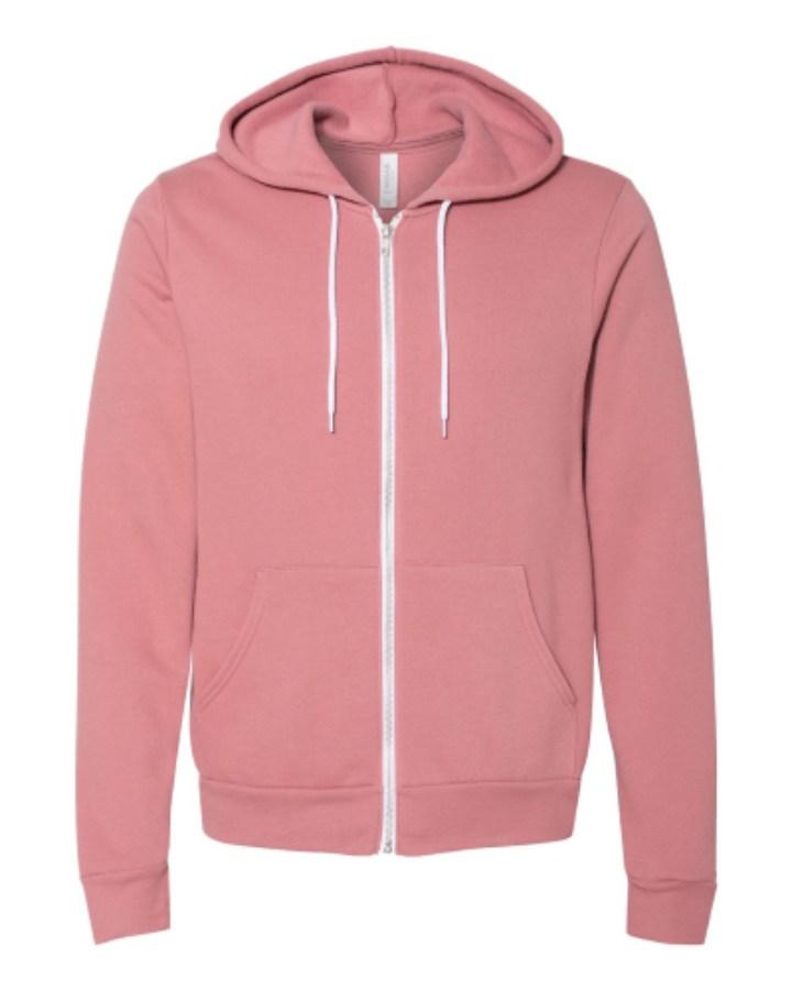 BELLA + CANVAS Sponge Fleece Full-Zip Hoodie Additional Angle