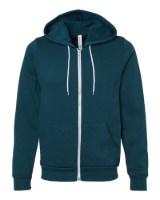 BELLA + CANVAS Sponge Fleece Full-Zip Hoodie Additional Angle