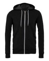 BELLA + CANVAS Sponge Fleece Full-Zip Hoodie Alternate View