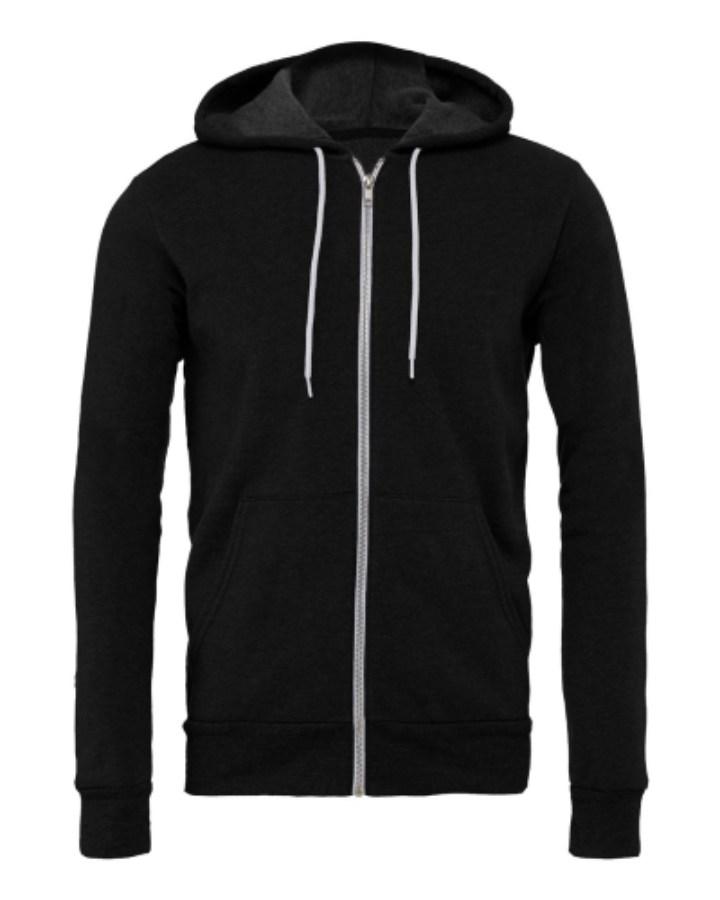 BELLA + CANVAS Sponge Fleece Full-Zip Hoodie Alternate View
