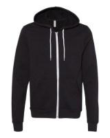 BELLA + CANVAS Sponge Fleece Full-Zip Hoodie Perspective View
