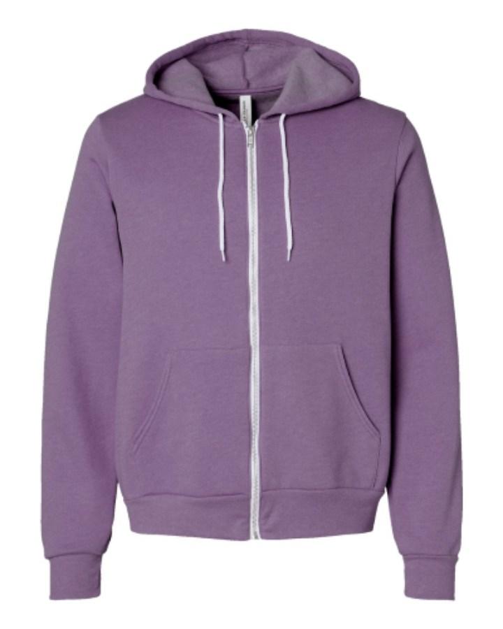 BELLA + CANVAS Sponge Fleece Full-Zip Hoodie Additional Angle