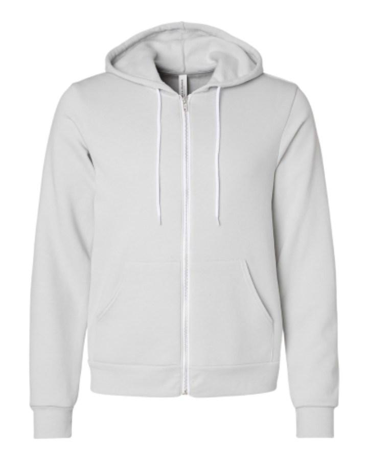 BELLA + CANVAS Sponge Fleece Full-Zip Hoodie Alternate View