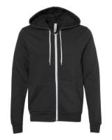 BELLA + CANVAS Sponge Fleece Full-Zip Hoodie Perspective View