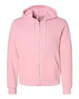 BELLA + CANVAS Sponge Fleece Full-Zip Hoodie Perspective View