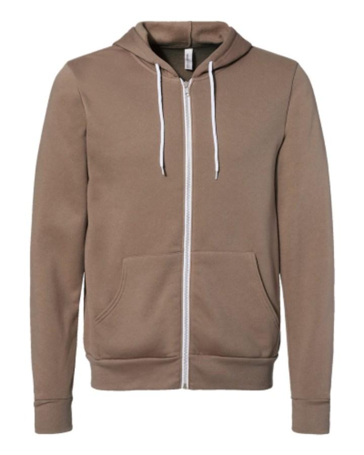 BELLA + CANVAS Sponge Fleece Full-Zip Hoodie Additional Angle