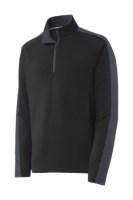 Sport-Tek Sport-Wick Textured Colorblock 1/4-Zip Pullover