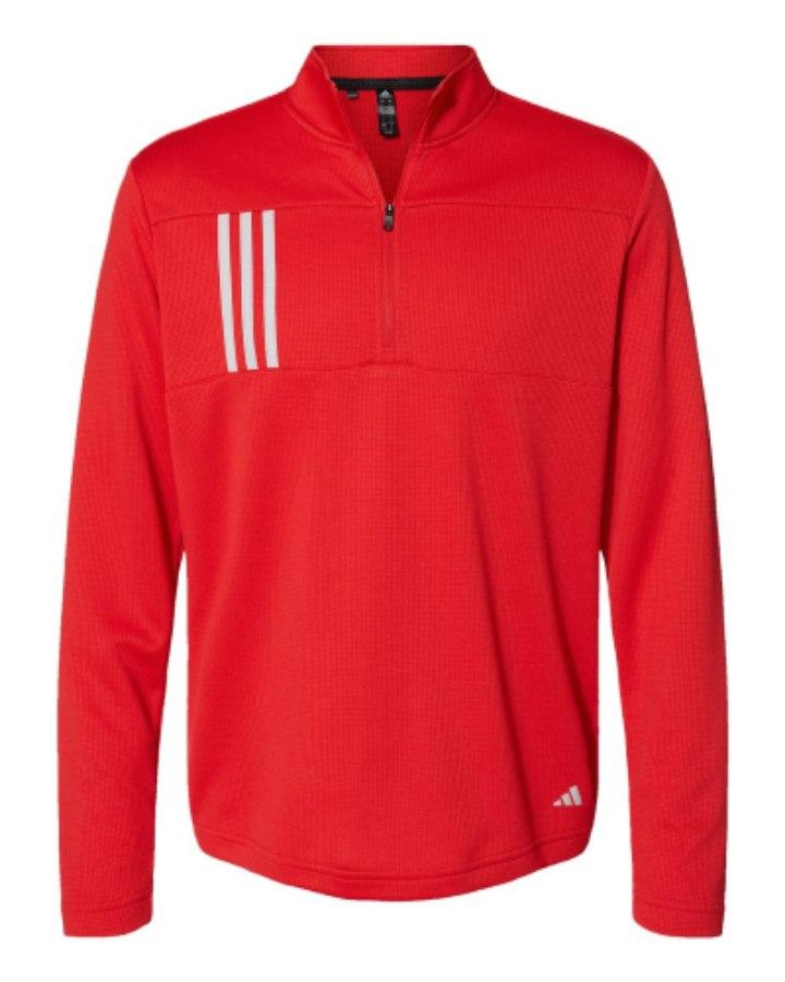 Picture of Adidas 3-Stripes Double Knit Quarter-Zip Pullover