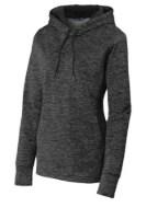 Sport-Tek Ladies PosiCharge Electric Heather Fleece Hooded Pullover