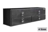 Picture of Buyers Topsider Gloss Black Diamond Tread Aluminum HD Flatbed Contractor w/Lower Drawers