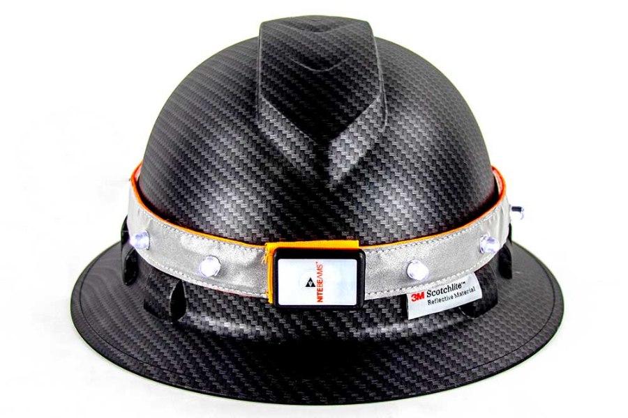Helmet Safety Band – Elasticated Hi-Viz Fluorescent Reflective Hat Band – Rose&Bees LTD