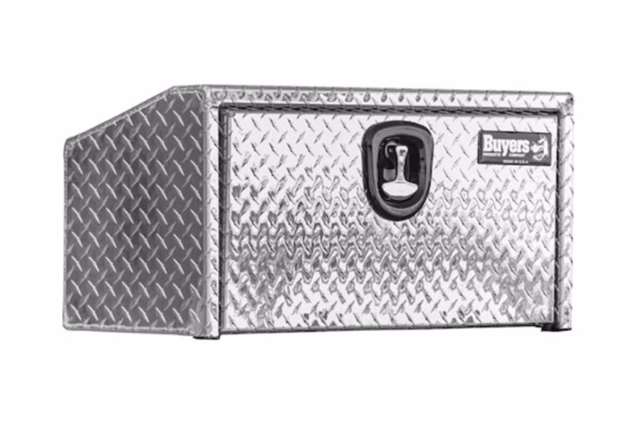 Picture of Buyers Diamond Tread Aluminum UnderBody Toolbox with Slanted Back