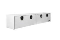 Picture of Buyers Dual Latch Gloss White Smooth Aluminum Topsider Truck Toolbox
