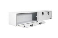 Picture of Buyers Dual Latch Gloss White Smooth Aluminum Topsider Truck Toolbox