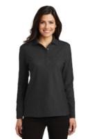 Port Authority Ladies Silk Touch Long Sleeve Polo