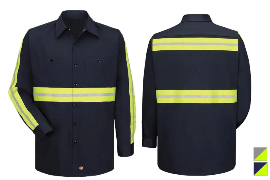 Picture of Red Kap Industrial Enhanced Visibility Long Sleeve Work Shirt