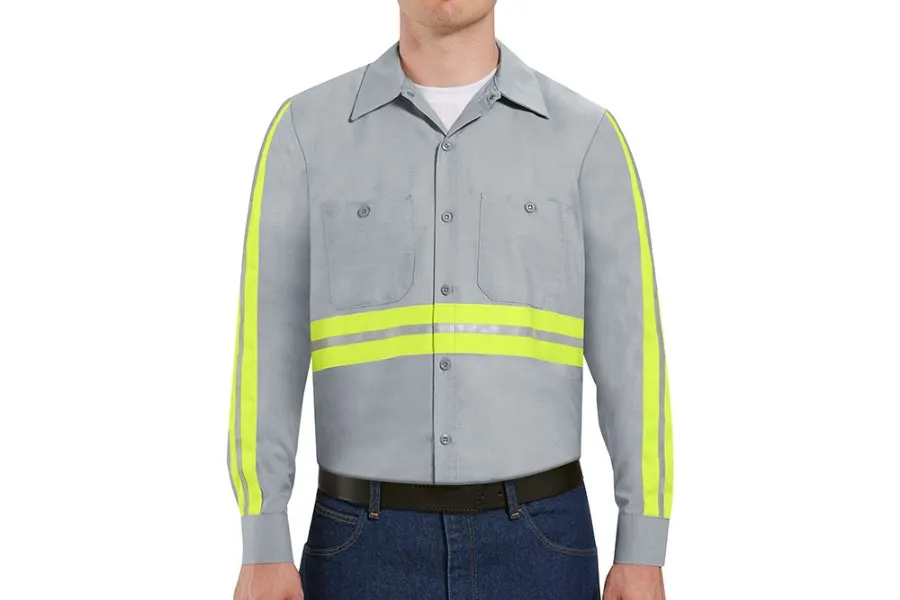Picture of Red Kap Industrial Enhanced Visibility Long Sleeve Work Shirt