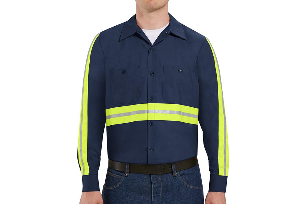 Picture of Red Kap Industrial Enhanced Visibility Long Sleeve Work Shirt