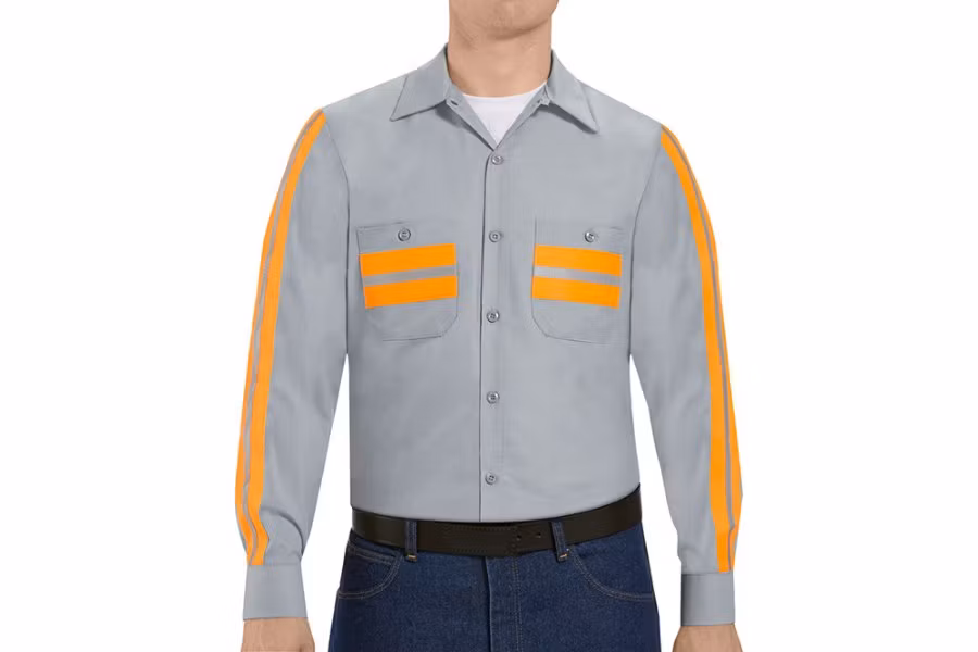 Picture of Red Kap Enhanced Visibility Long Sleeve Work Shirt