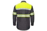 Picture of Red Kap Hi-Visibility Colorblock Ripstop Long Sleeve Work Shirt