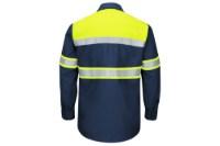 Picture of Red Kap Hi-Visibility Colorblock Ripstop Long Sleeve Work Shirt