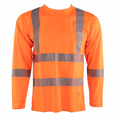 Picture of Tough Duck Safety Long Sleeve Safety Segmented Stripes T-Shirt