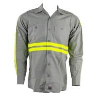 Red Kap Enhanced Visibility Long Sleeve Cotton Work Shirt