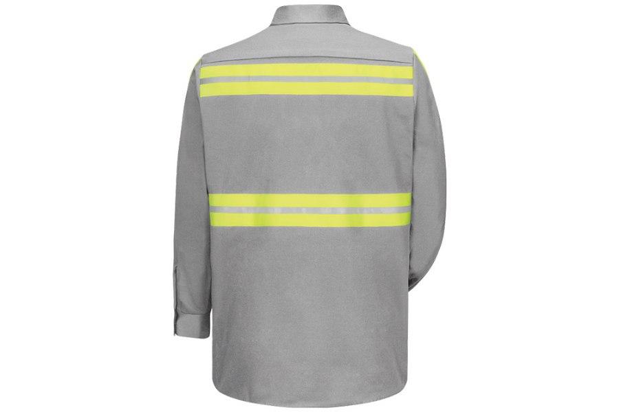 Picture of Red Kap Enhanced Visibility Long Sleeve Cotton Work Shirt