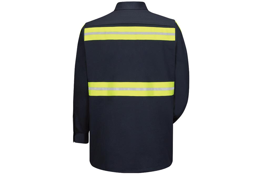 Picture of Red Kap Enhanced Visibility Long Sleeve Cotton Work Shirt