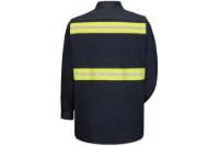 Picture of Red Kap Enhanced Visibility Long Sleeve Cotton Work Shirt