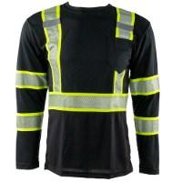 Portwest Iona Plus Black Long Sleeve T-Shirt