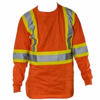 Tough Duck Safety Long Sleeve Cotton T-Shirt Additional Angle