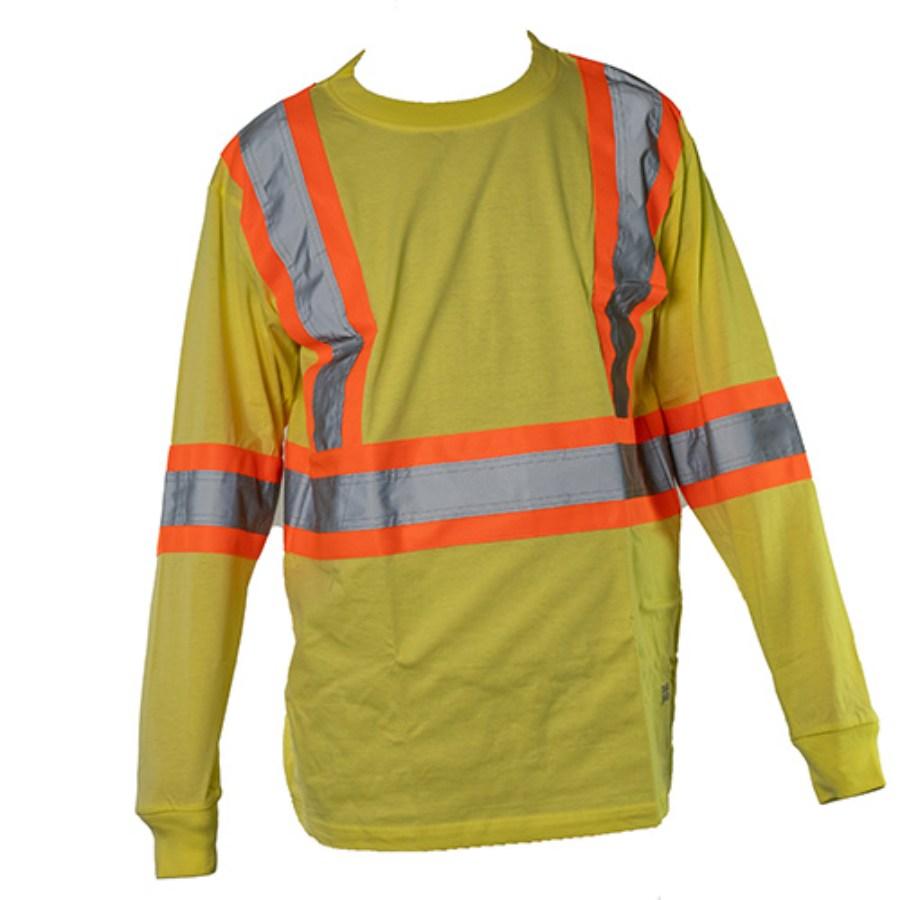 Tough Duck Safety Long Sleeve Cotton T-Shirt Alternate View