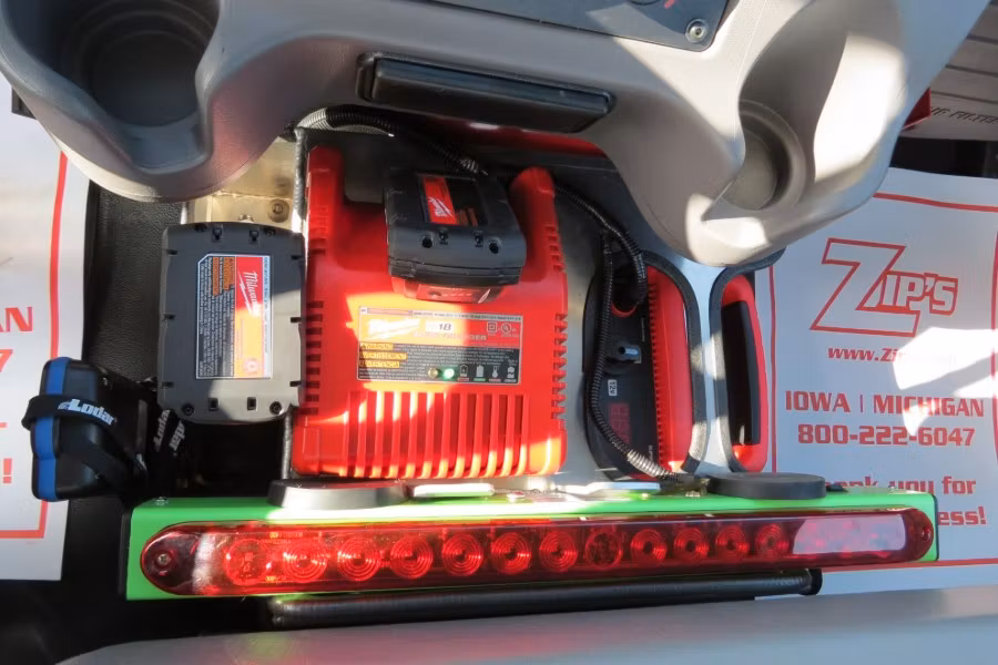 Picture of Zip's Custom Freightliner M2's Center Console Floor Toolbox