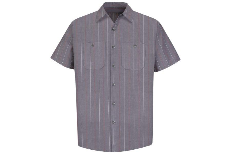 Picture of Red Kap Men's Short Sleeve Industrial Stripe Work Shirt