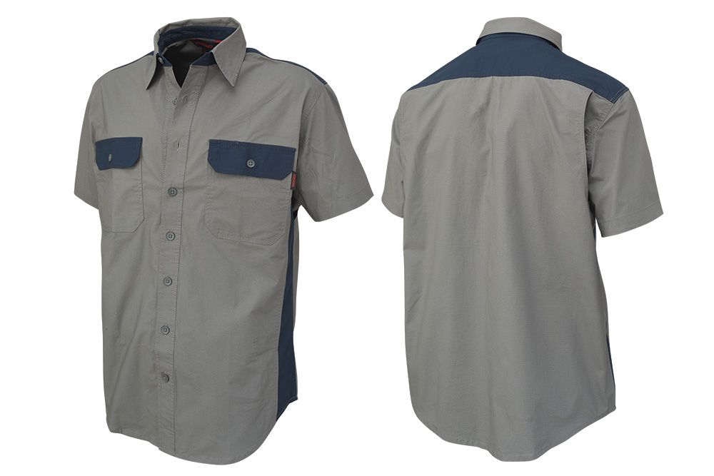 Picture of Tough Duck Short Sleeve Stretch Ripstop Color Block Shirt
