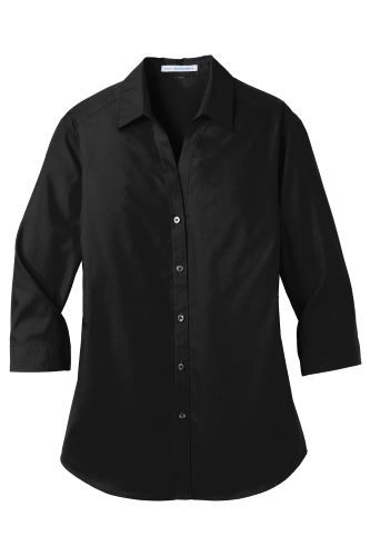 Picture of Port Authority Women's 3/4-Sleeve Carefree Poplin Shirt