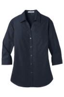 Picture of Port Authority Women's 3/4-Sleeve Carefree Poplin Shirt
