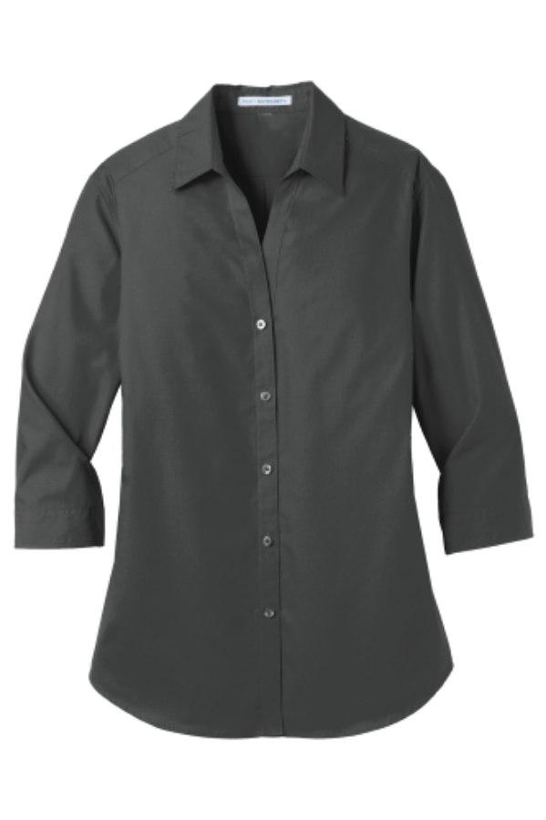 Picture of Port Authority Women's 3/4-Sleeve Carefree Poplin Shirt