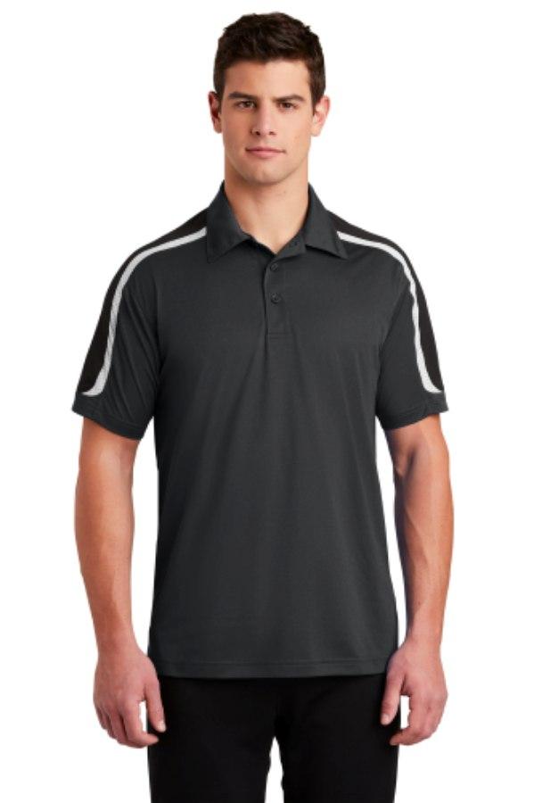 Picture of Sport-Tek Tricolor Shoulder Micropique Sport-Wick Polo